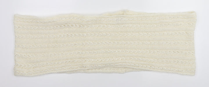 New Look Unisex White Acrylic Shawl/Wrap