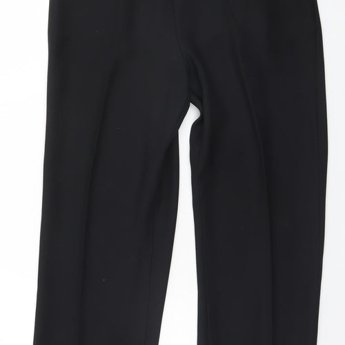 Preworn Womens Black  Polyester Trousers  Size 18 L28 in Regular