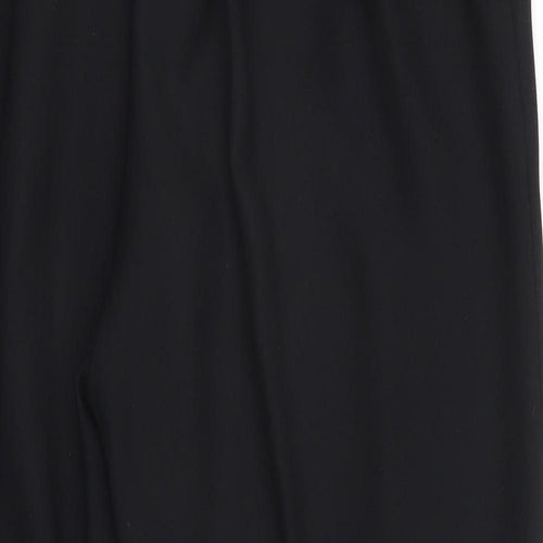 Preworn Womens Black  Polyester Trousers  Size 18 L28 in Regular