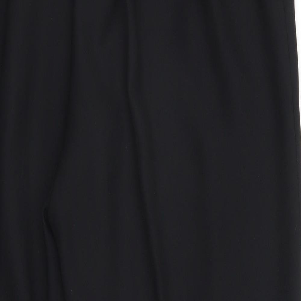 Preworn Womens Black  Polyester Trousers  Size 18 L28 in Regular