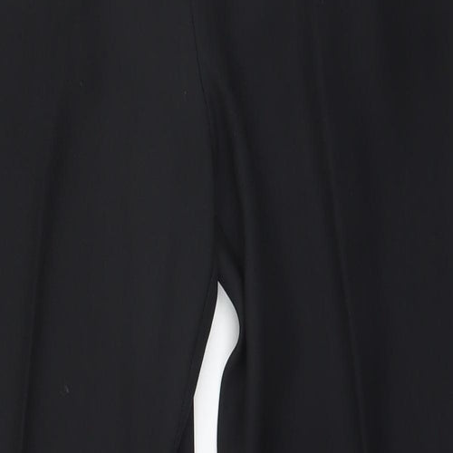 Preworn Womens Black  Polyester Trousers  Size 18 L28 in Regular