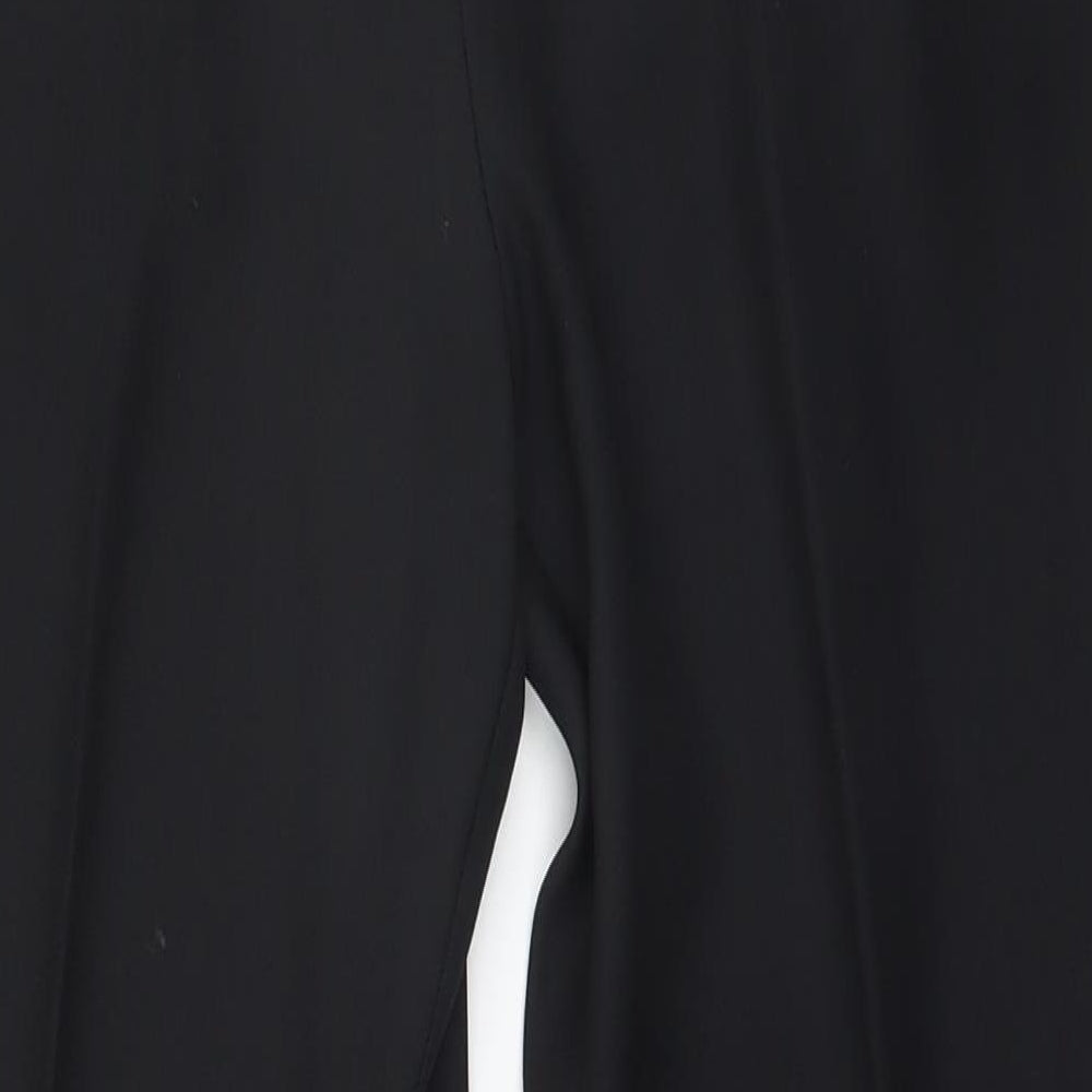 Preworn Womens Black  Polyester Trousers  Size 18 L28 in Regular