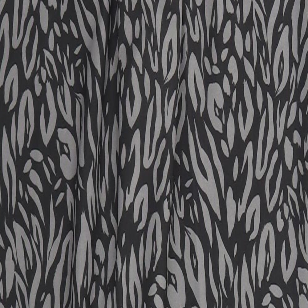 Peacocks Womens Grey Animal Print Polyester Jegging Leggings Size 16 L28 in