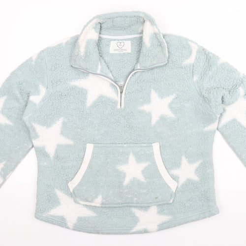 F&F Womens Grey Crew Neck  Polyester Pullover Jumper Size M