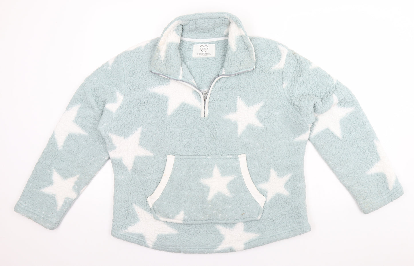 F&F Womens Grey Crew Neck  Polyester Pullover Jumper Size M