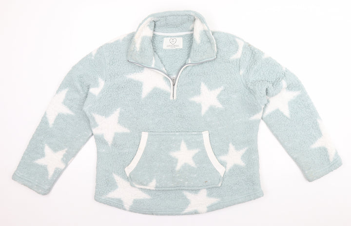 F&F Womens Grey Crew Neck  Polyester Pullover Jumper Size M