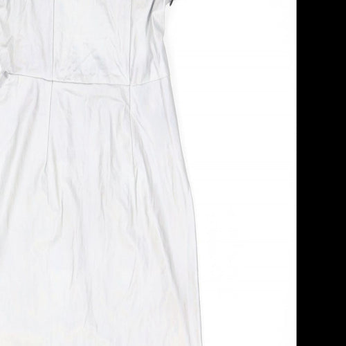 JARH MARC Womens Silver  Polyester A-Line  Size M