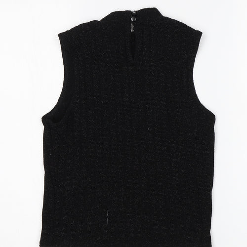 New Look Girls Black Round Neck  Polyester Vest Jumper Size 14-15 Years