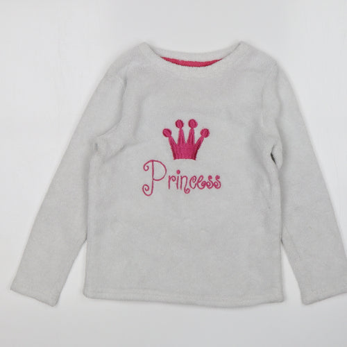 Love Sleep Girls White  Polyester Top Pyjama Top Size 8-9 Years   - princess