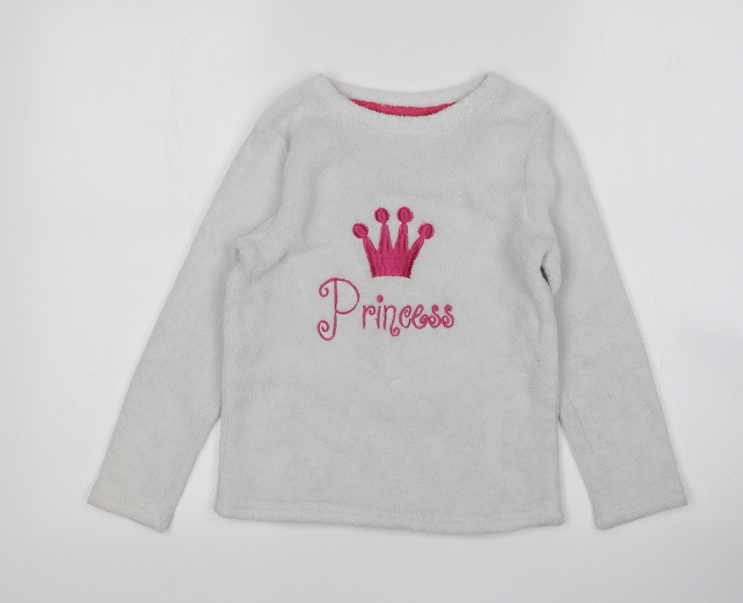 Love Sleep Girls White  Polyester Top Pyjama Top Size 8-9 Years   - princess