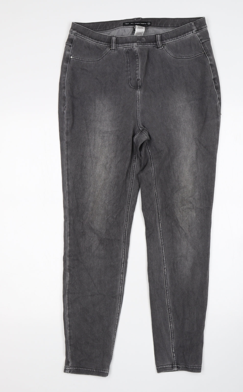NEXT Womens Grey  Cotton Jegging Jeans Size 12 L27 in Regular