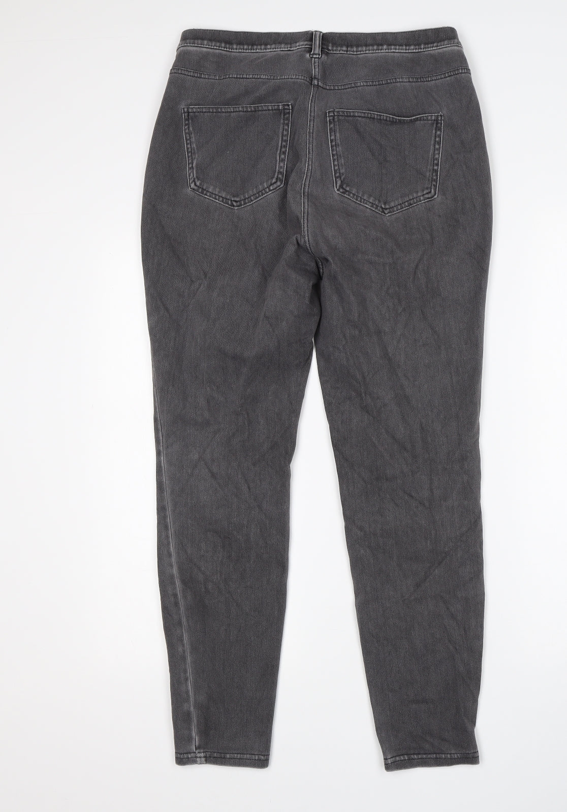 NEXT Womens Grey  Cotton Jegging Jeans Size 12 L27 in Regular