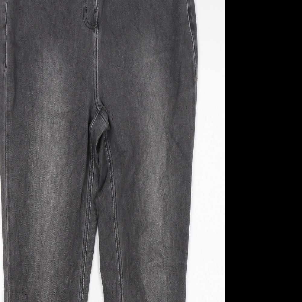 NEXT Womens Grey  Cotton Jegging Jeans Size 12 L27 in Regular