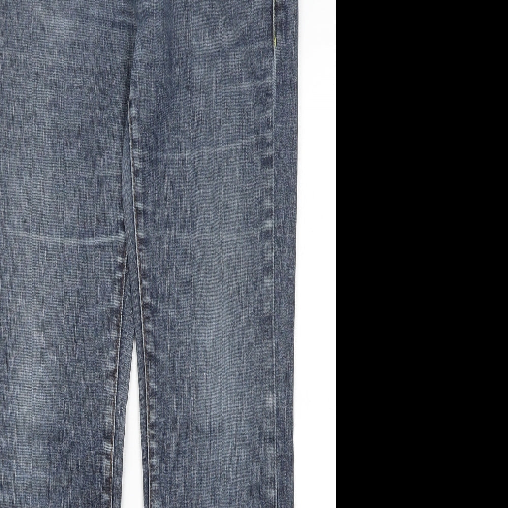 Blaustoff Mens Blue  Cotton Straight Jeans Size 28 in L28 in Regular