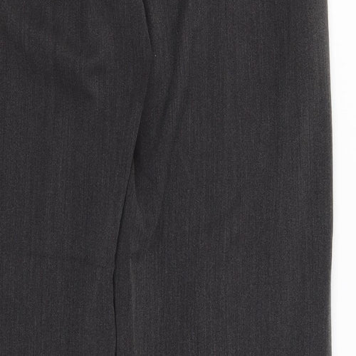 Collection Womens Grey  Polyester Dress Pants Trousers Size 14 L31 in Regular
