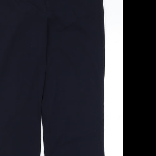 Collection Womens Blue  Polyester Dress Pants Trousers Size 14 L30 in Regular