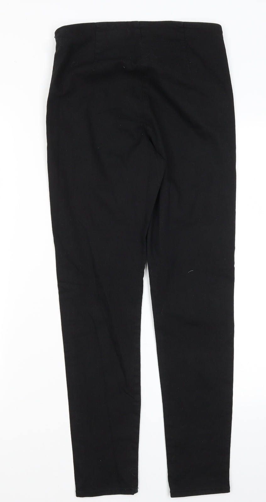 Divided Womens Black  Cotton Trousers  Size 12 L27 in Regular