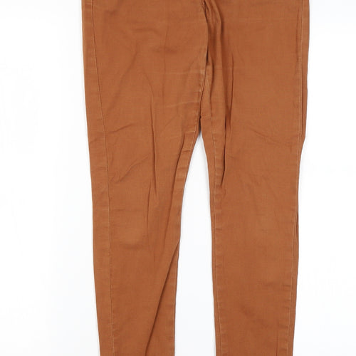 Urban Bliss Womens Brown  Cotton Trousers  Size 10 L28 in Regular