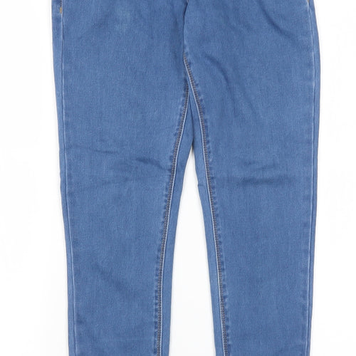Missguided Womens Blue  Cotton Skinny Jeans Size 8 L26 in Regular
