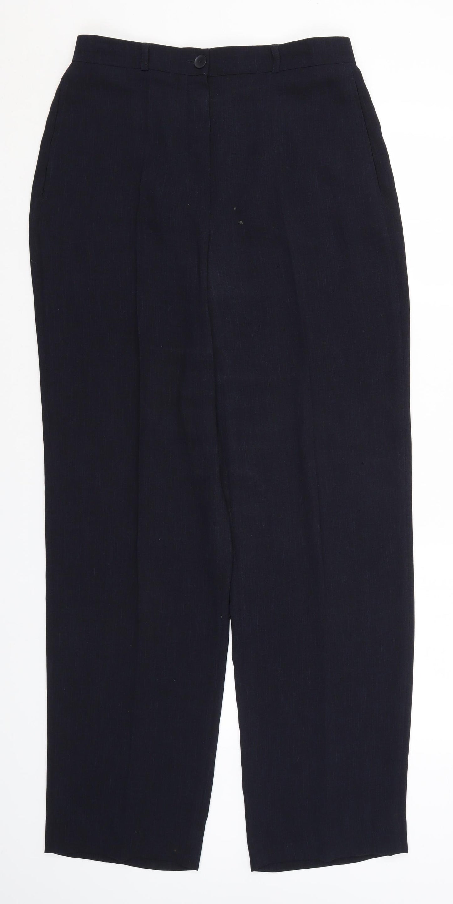 Taifun Womens Blue  Polyester Trousers  Size 14 L31 in Regular