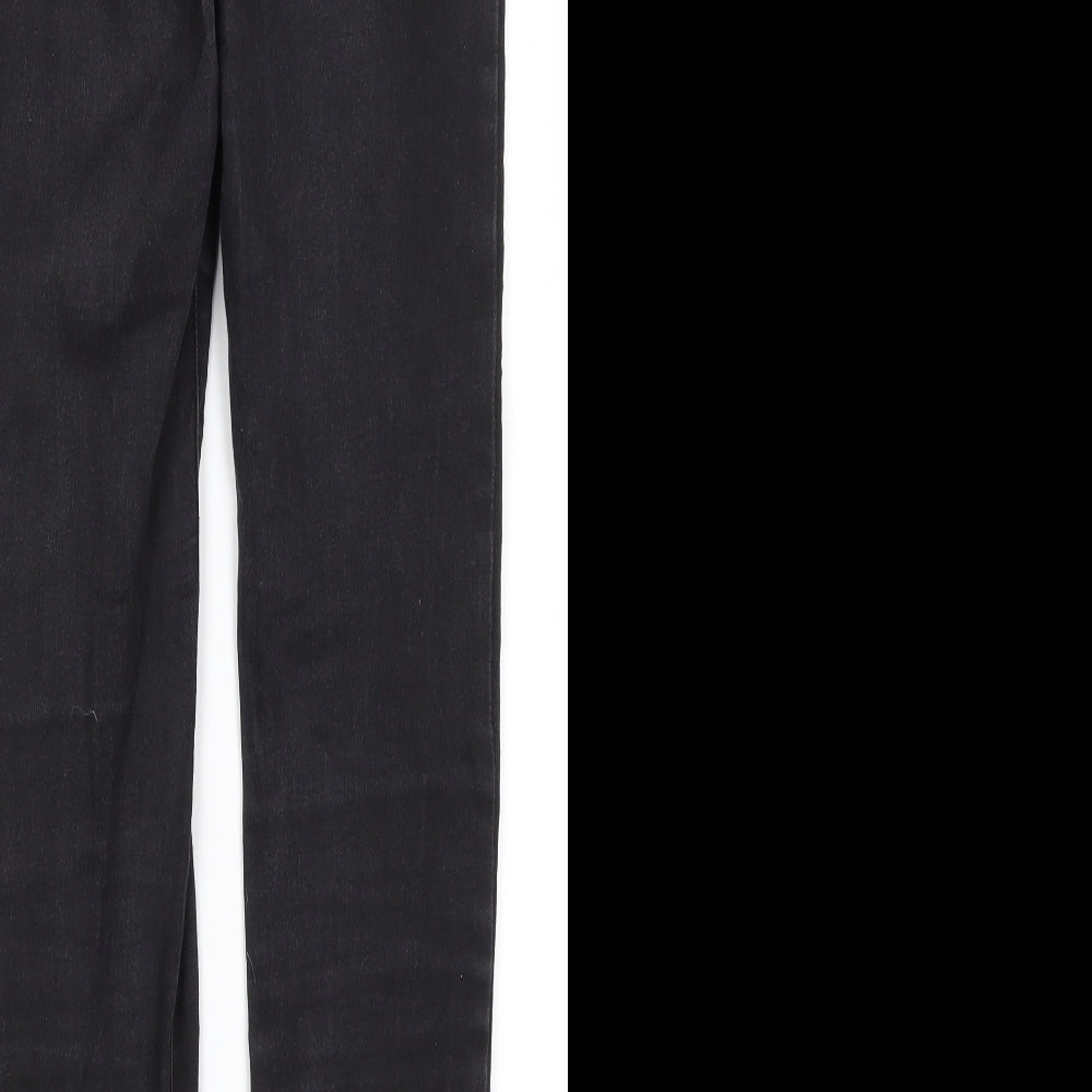 Denim Co Womens Black  Cotton Skinny Jeans Size 8 L31.5 in Regular