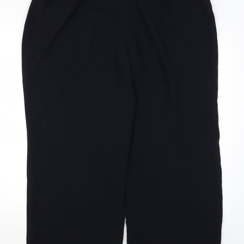 M&S Womens Blue  Polyester Trousers  Size 22 L27 in Regular