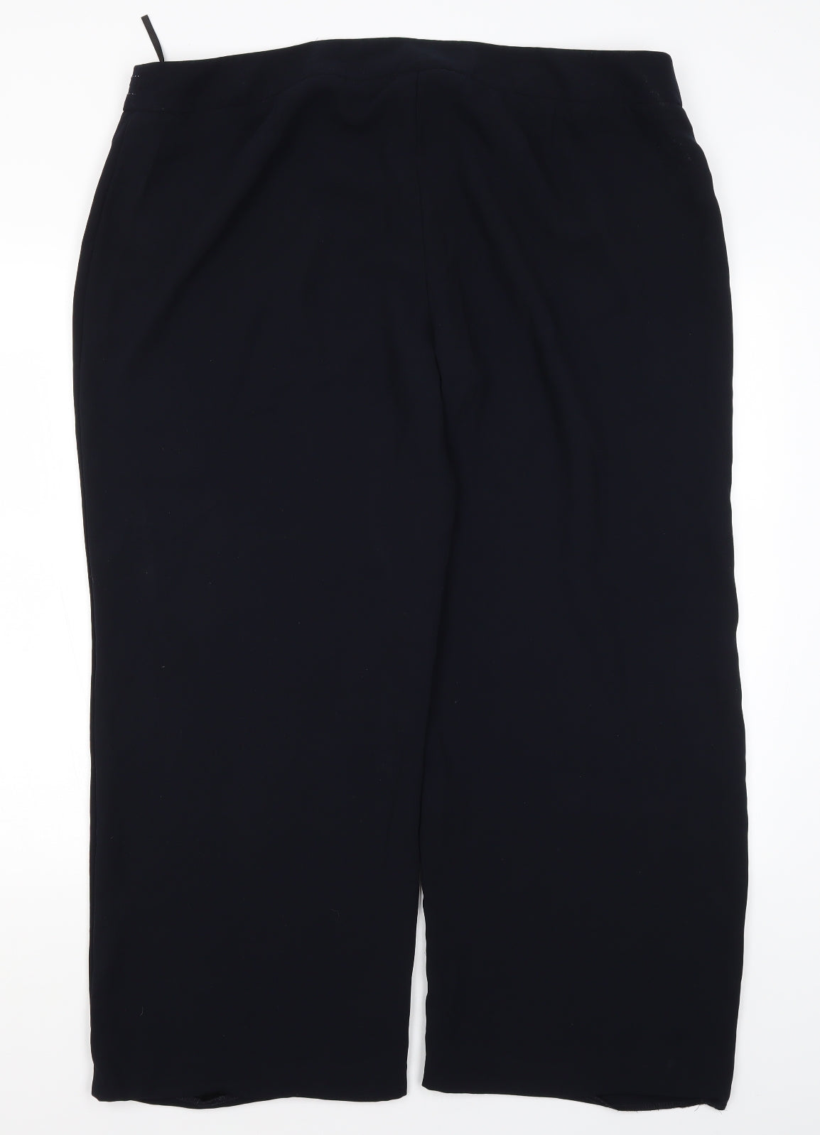 M&S Womens Blue  Polyester Trousers  Size 22 L27 in Regular