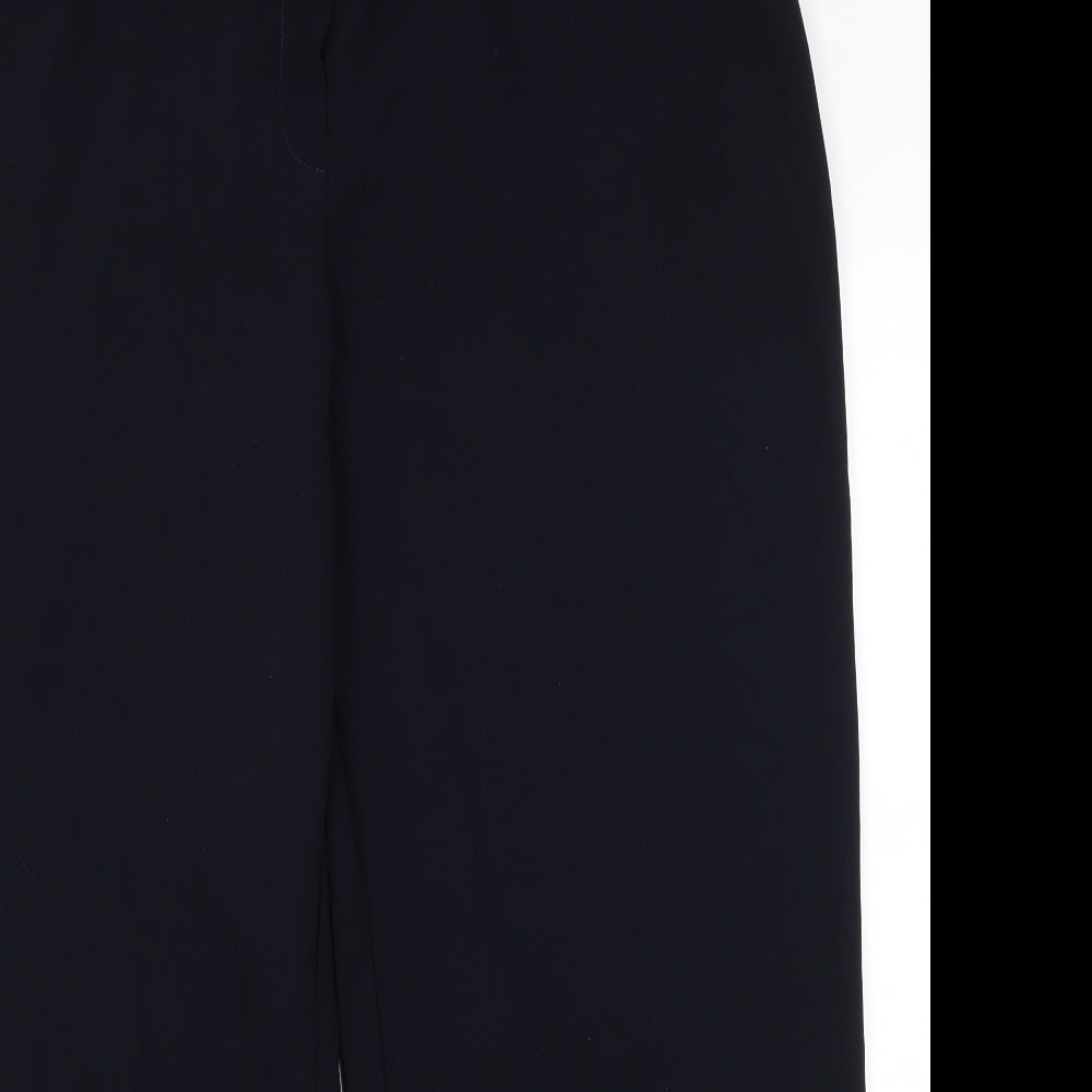 M&S Womens Blue  Polyester Trousers  Size 22 L27 in Regular