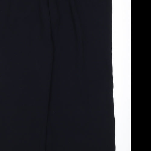 M&S Womens Blue  Polyester Trousers  Size 22 L27 in Regular