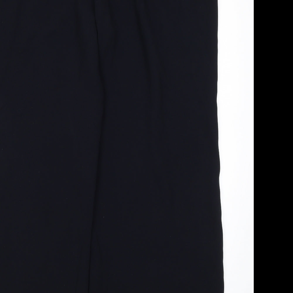 M&S Womens Blue  Polyester Trousers  Size 22 L27 in Regular