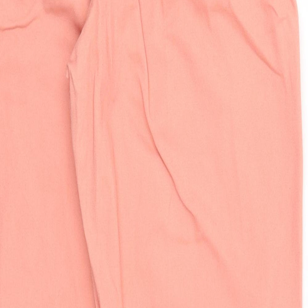 Cotton Traders Womens Pink  Cotton Chino Trousers Size 14 L31 in Regular