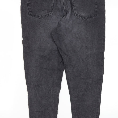 F&F Womens Grey  Cotton Skinny Jeans Size 16 L27 in Regular