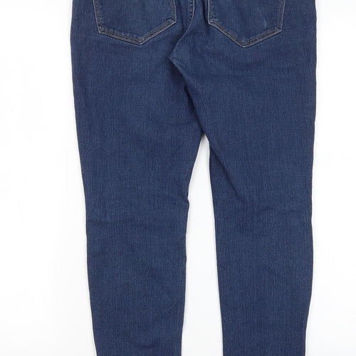H&M Womens Blue  Cotton Straight Jeans Size 28 in L27 in Regular