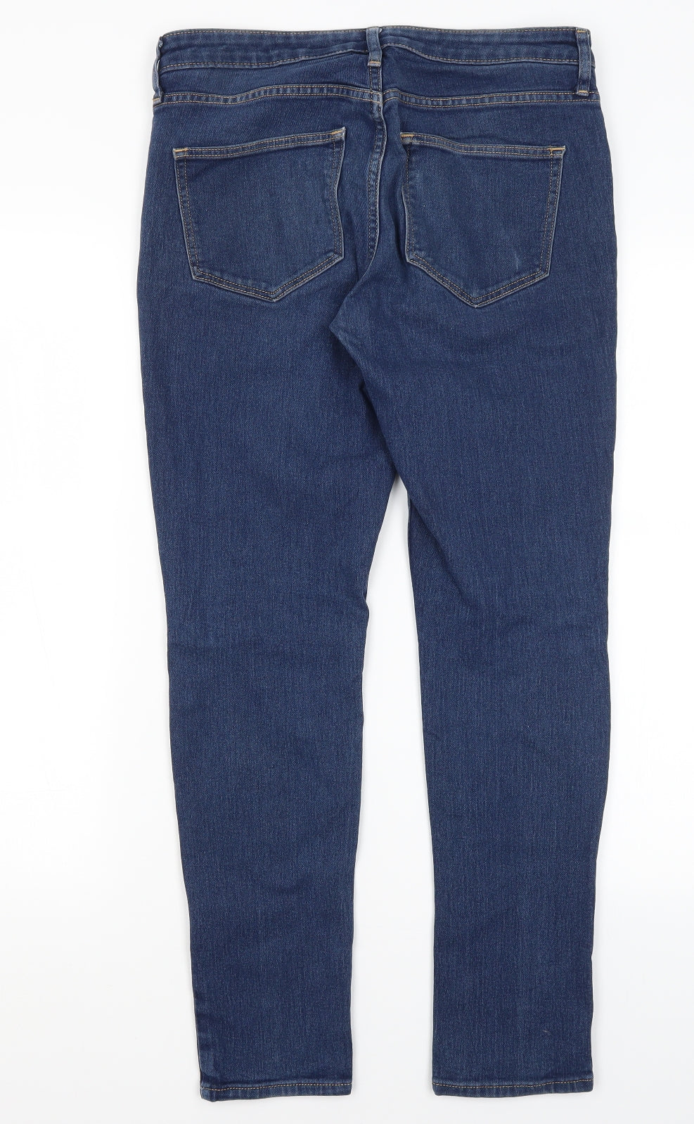 H&M Womens Blue  Cotton Straight Jeans Size 28 in L27 in Regular