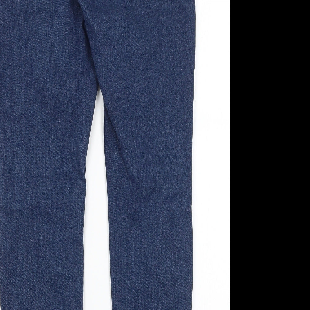 H&M Womens Blue  Cotton Straight Jeans Size 28 in L27 in Regular