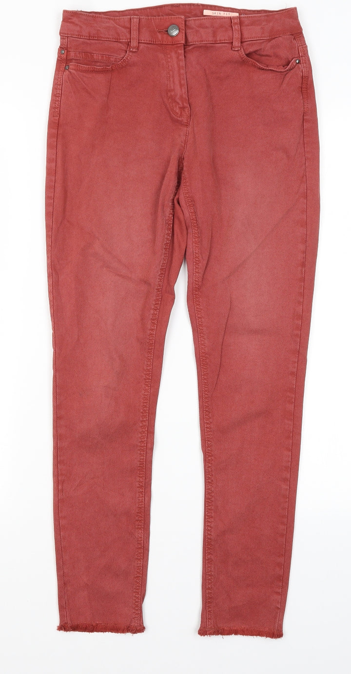 EDC Womens Red Cotton Skinny Jeans Size 34 in L26 in Regular
