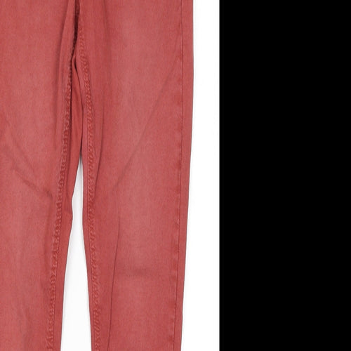 EDC Womens Red  Cotton Skinny Jeans Size 34 in L26 in Regular