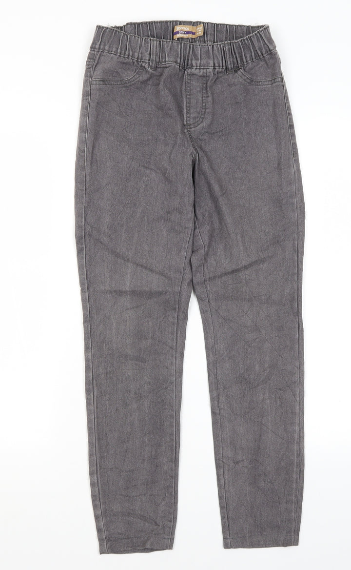 Janina Womens Grey  Cotton Skinny Jeans Size 8 L27 in Regular