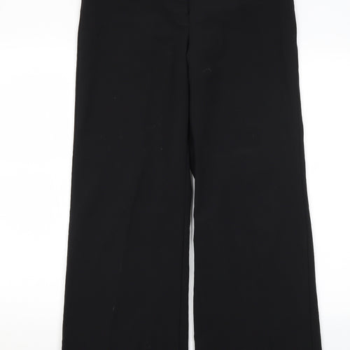 AMARANTO Womens Black  Polyester Dress Pants Trousers Size 12 L29.5 in Regular