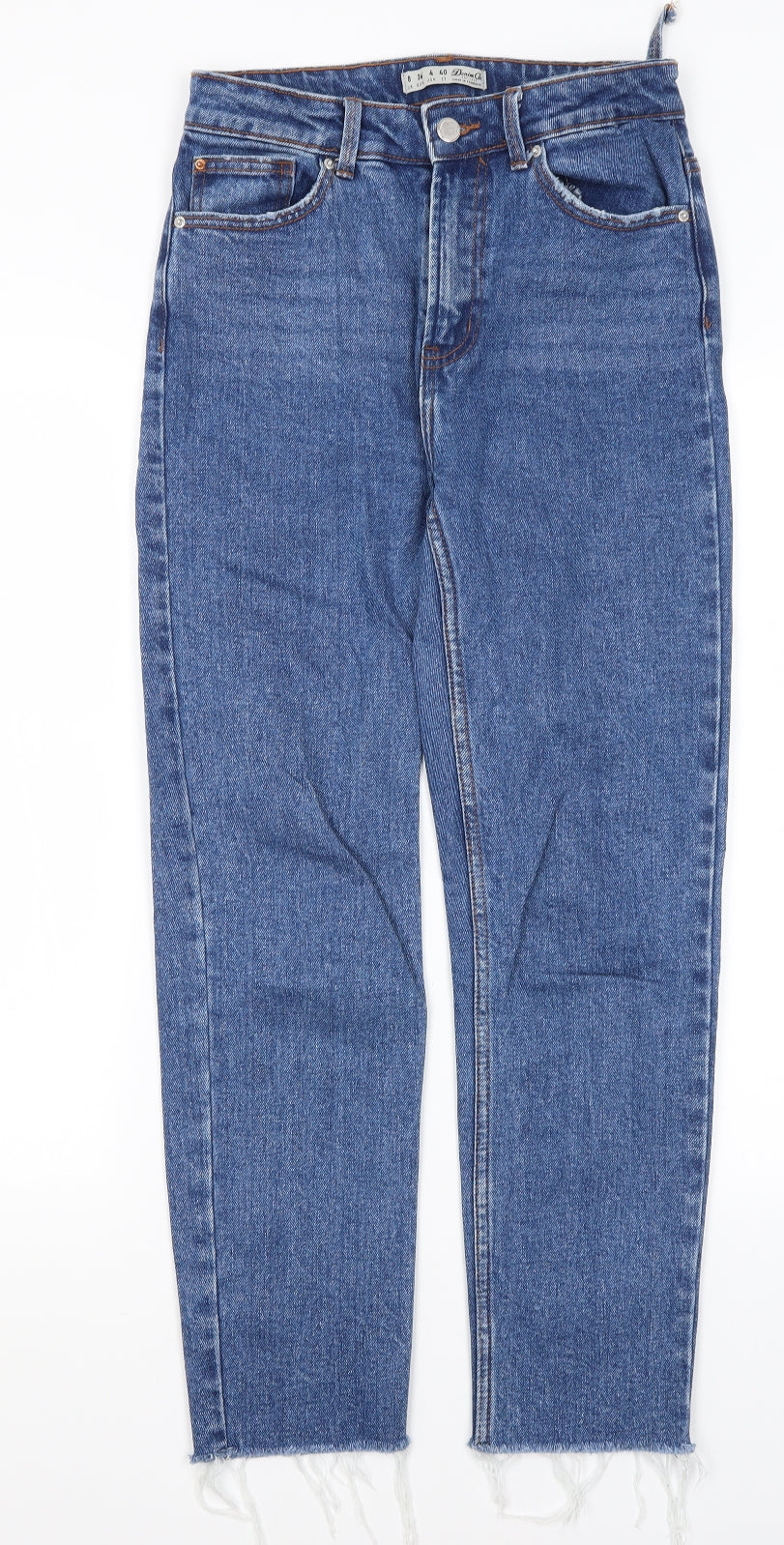Denim Co Womens Blue  Cotton Mom Jeans Size 8 L26 in Regular
