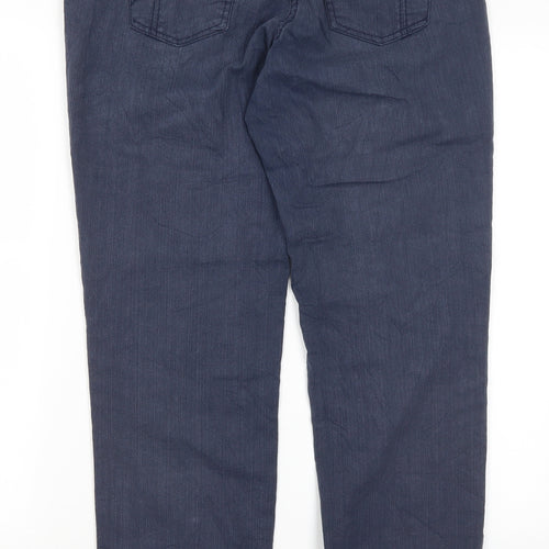 Brandtex Womens Blue  Cotton Straight Jeans Size 10 L28 in Regular