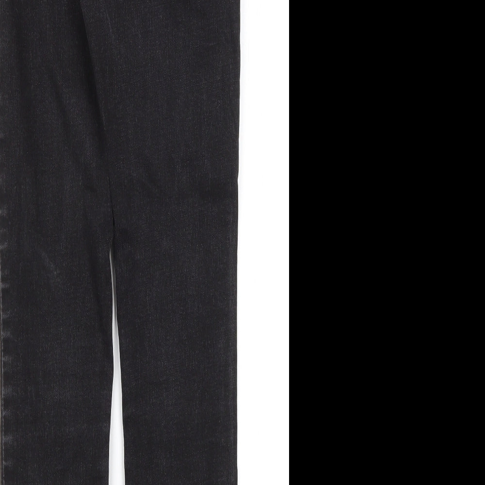 Denim Co Womens Black  Cotton Skinny Jeans Size 10 L27 in Regular