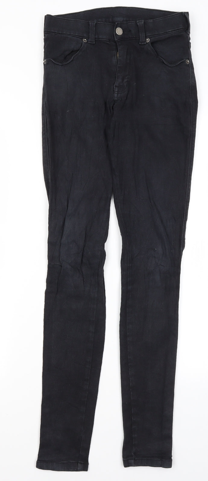 Dr Denim Womens Black  Cotton Skinny Jeans Size S L30.5 in Regular