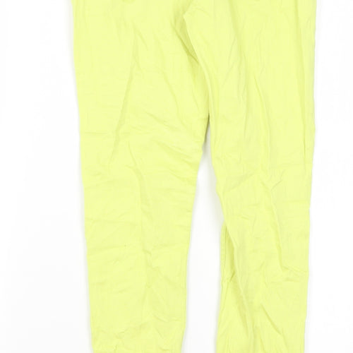 Pieces Womens Yellow  Cotton Skinny Jeans Size XS L28 in Regular