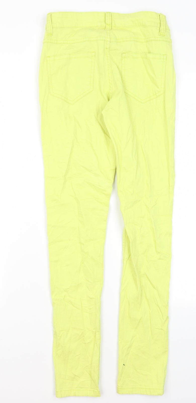 Pieces Womens Yellow  Cotton Skinny Jeans Size XS L28 in Regular