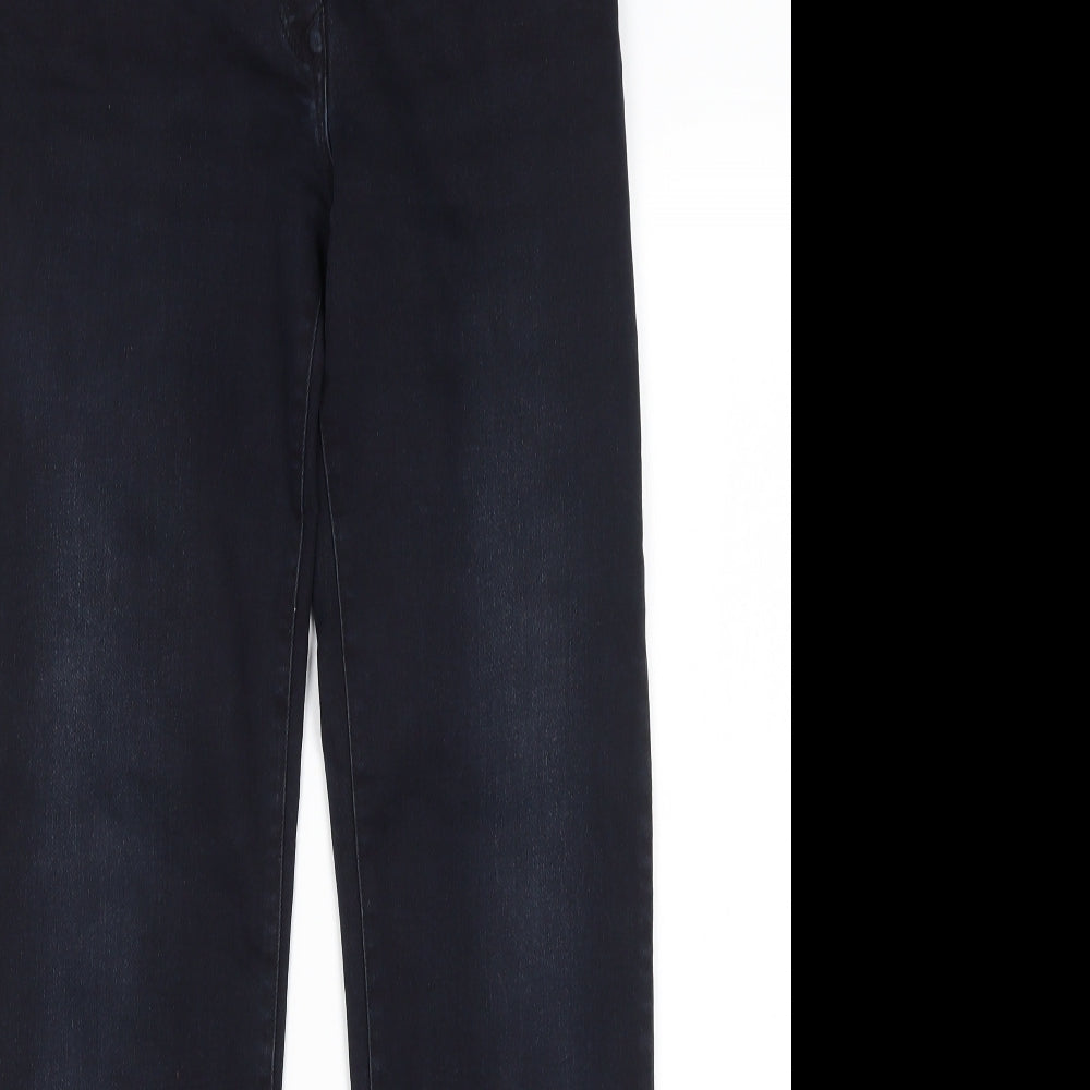 NEXT Womens Blue  Cotton Straight Jeans Size 14 L30 in Regular