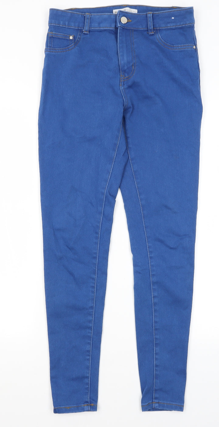 Denim Co Womens Blue Cotton Skinny Jeans Size 10 L28 in Regular