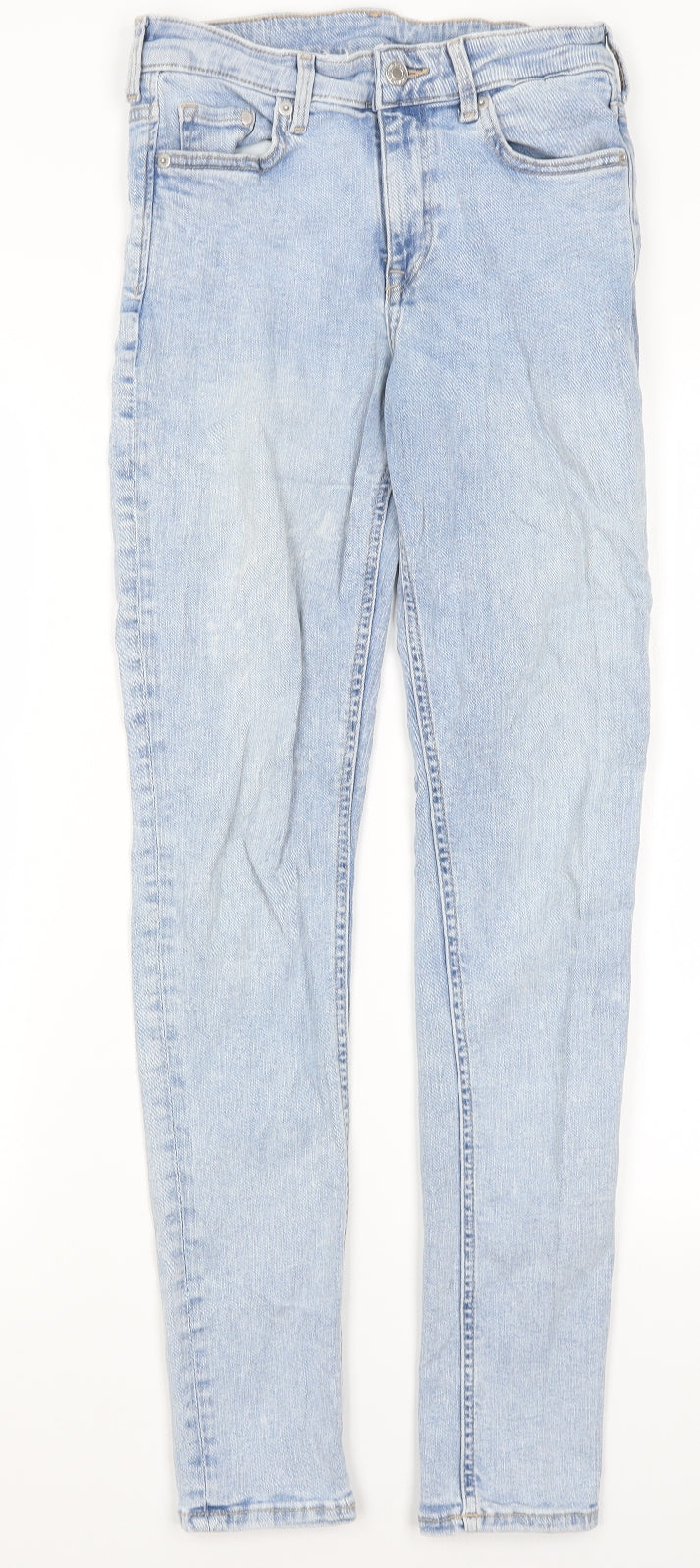 H&M Womens Blue Cotton Skinny Jeans Size 26 in L30 in Regular