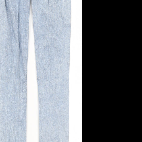 H&M Womens Blue  Cotton Skinny Jeans Size 26 in L30 in Regular