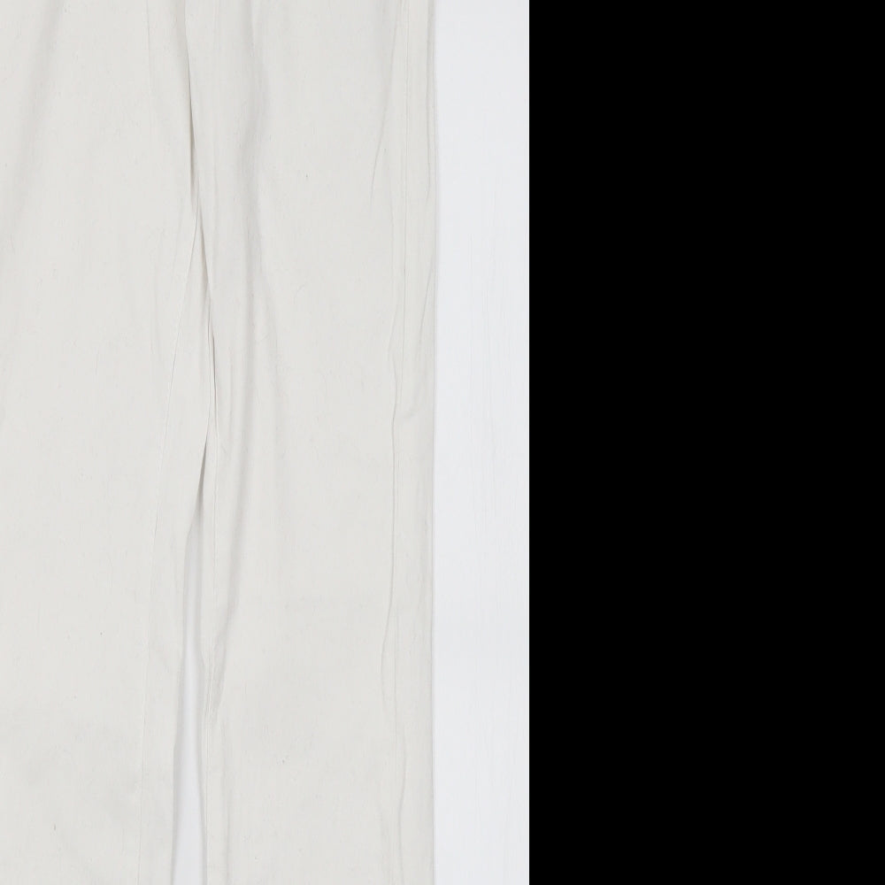 Denim Co Womens White  Cotton Skinny Jeans Size 6 L29 in Regular